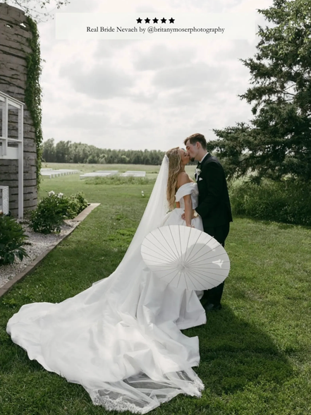 Peony Lace Extra Wide Veil