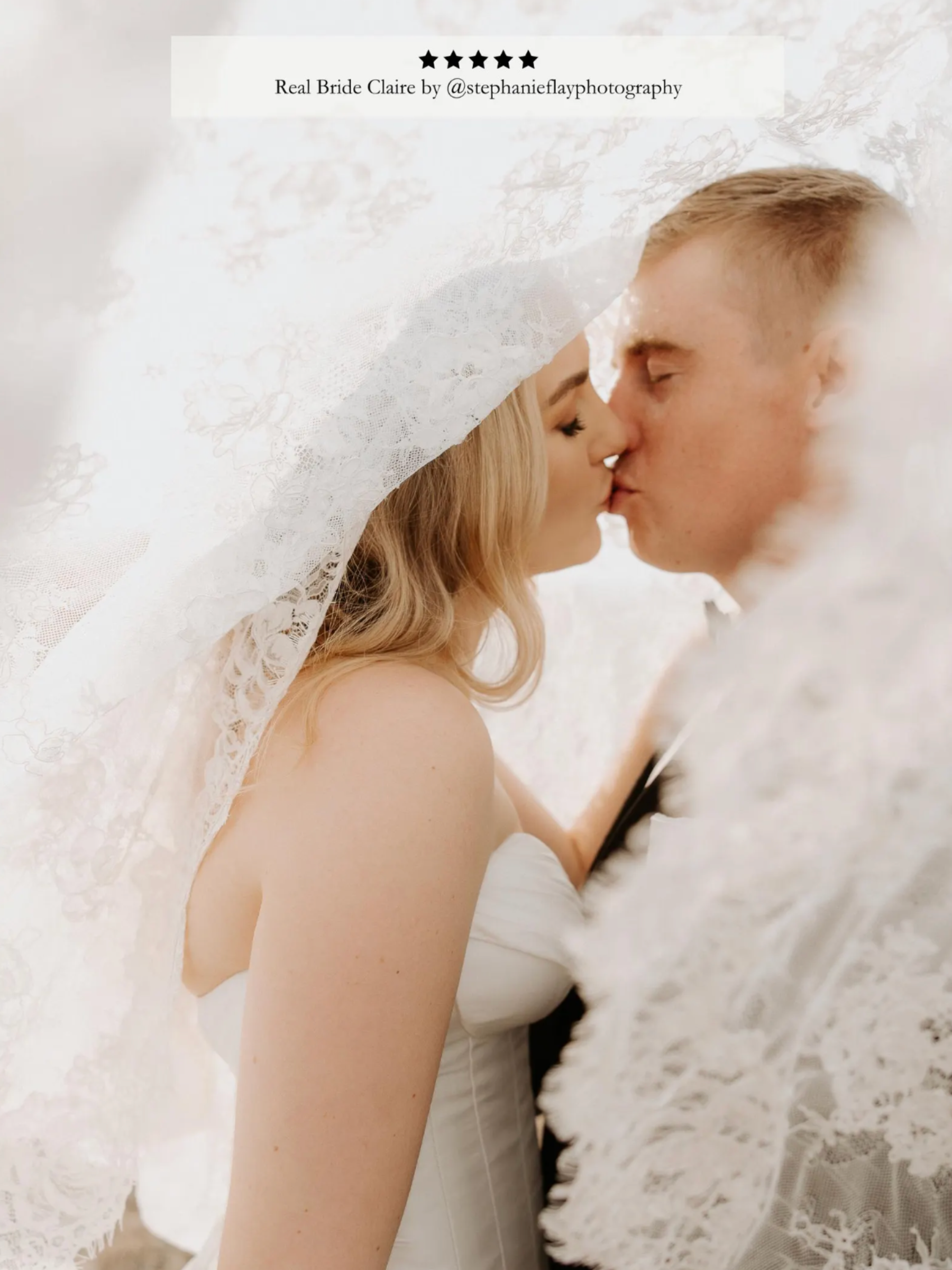 Corded Rose Lace Veil
