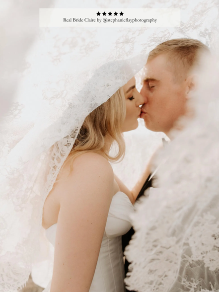 Corded Rose Lace Veil