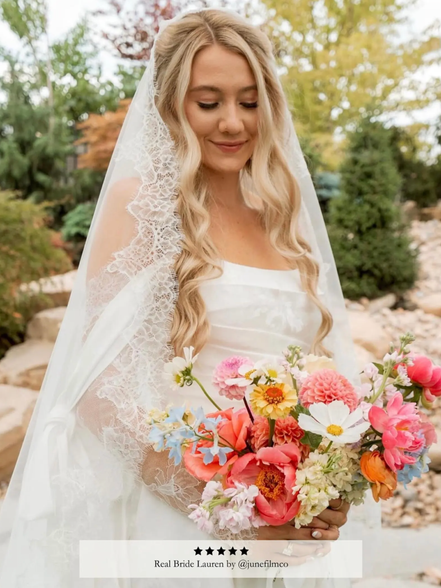 Peony Lace Extra Wide Veil