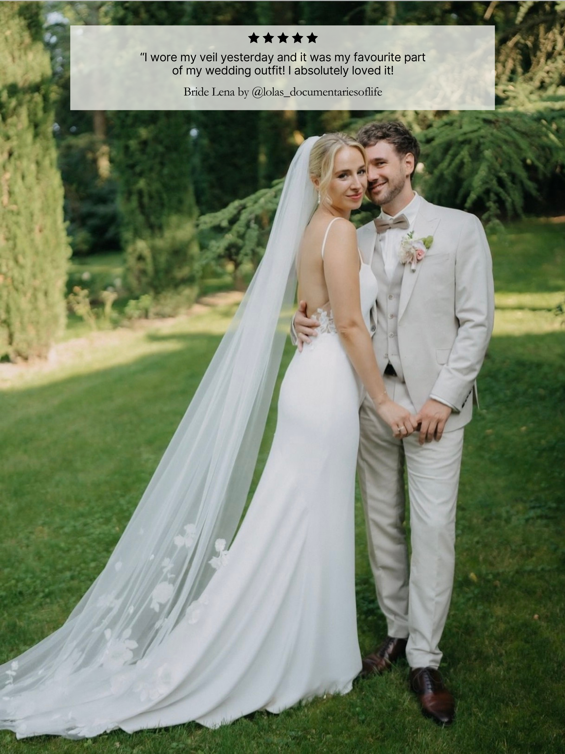 Embroidered Floral Motif Veil