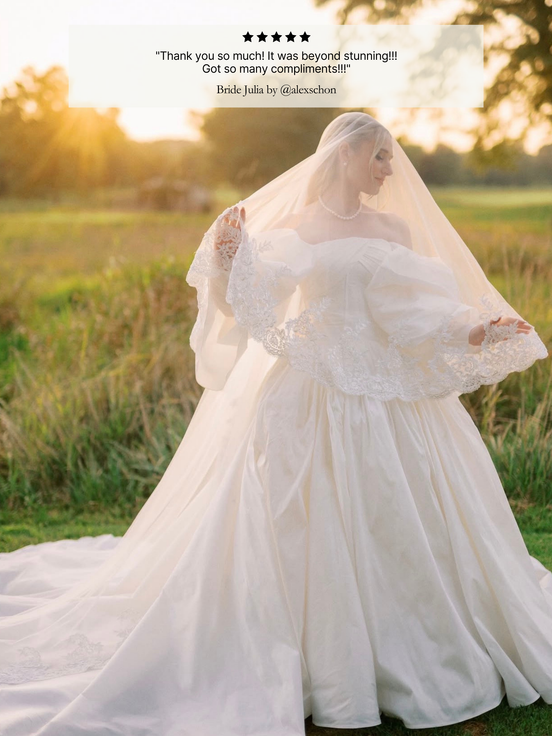 Queen Elizabeth Lace Blusher Veil