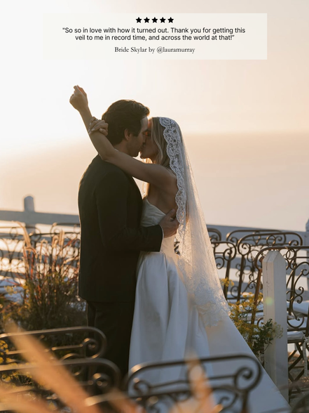 Lace on Lace Mantilla Veil