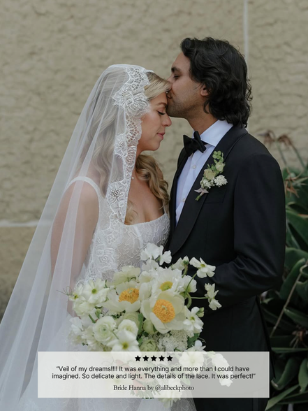 Classic Chantilly Extra Wide Veil