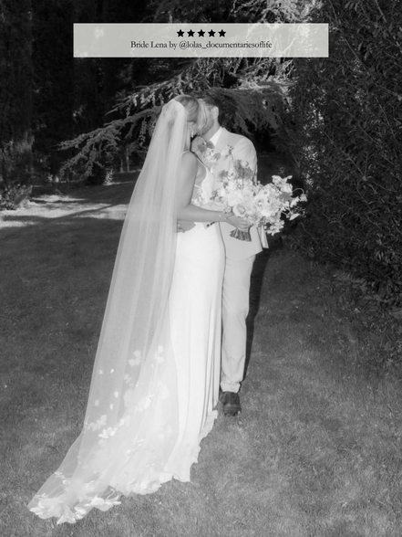 Embroidered Floral Motif Veil