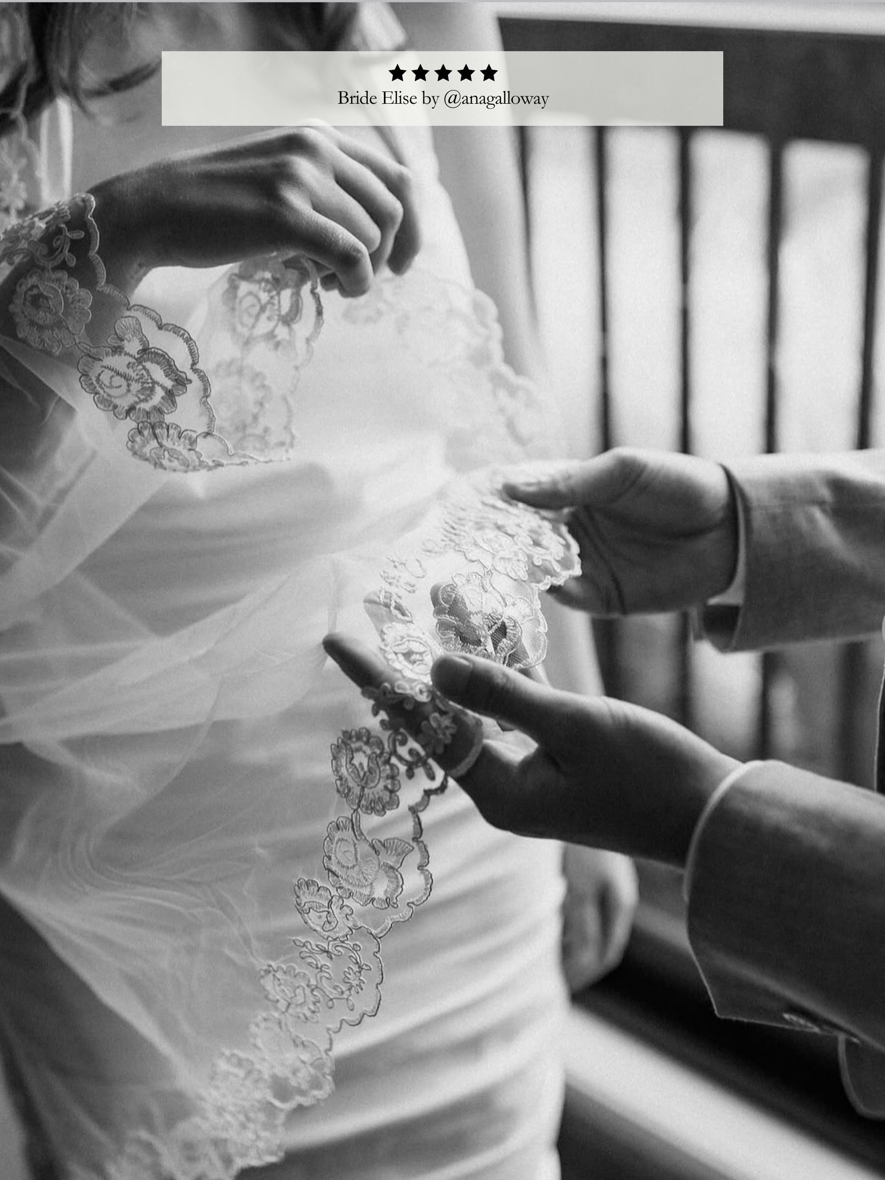 Rose Bud Lace Veil