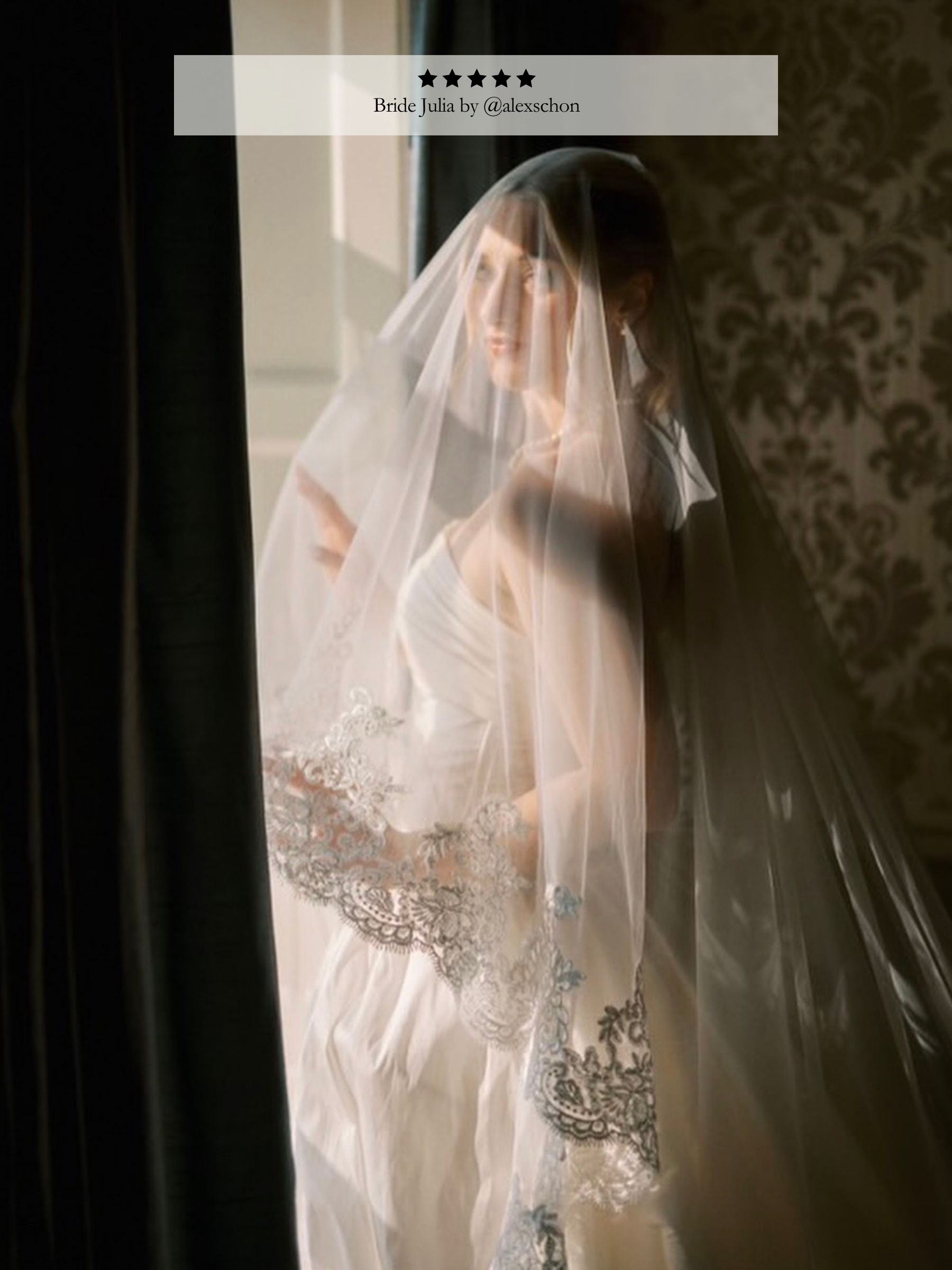 Queen Elizabeth Lace Blusher Veil