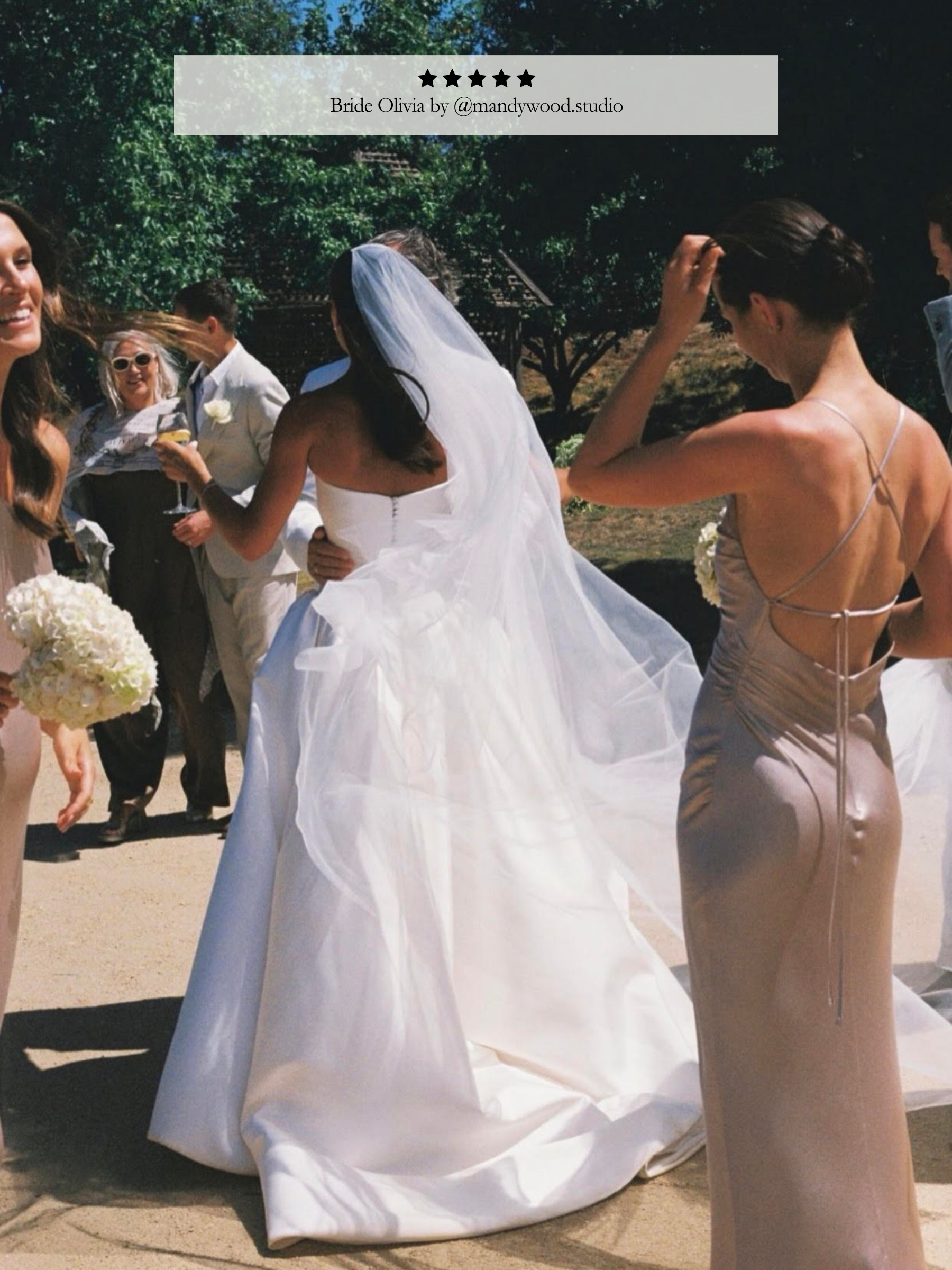 Extra Wide Drop Blusher Veil