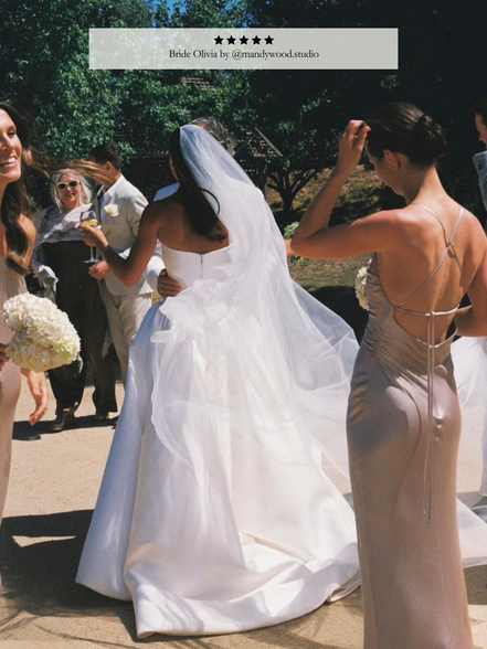 Extra Wide Drop Blusher Veil