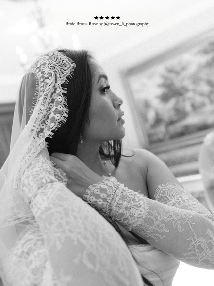 Crochet Lace on Tulle Veil