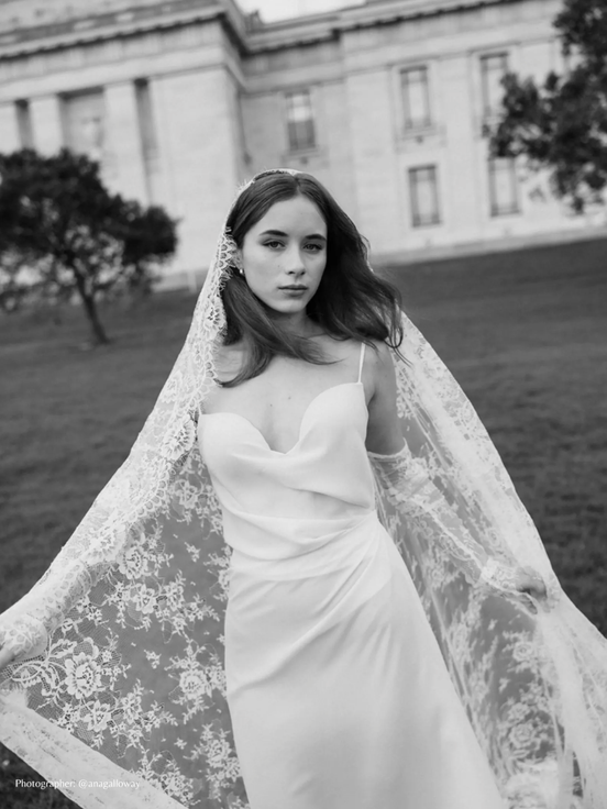 Vintage Lace Handkerchief Veil