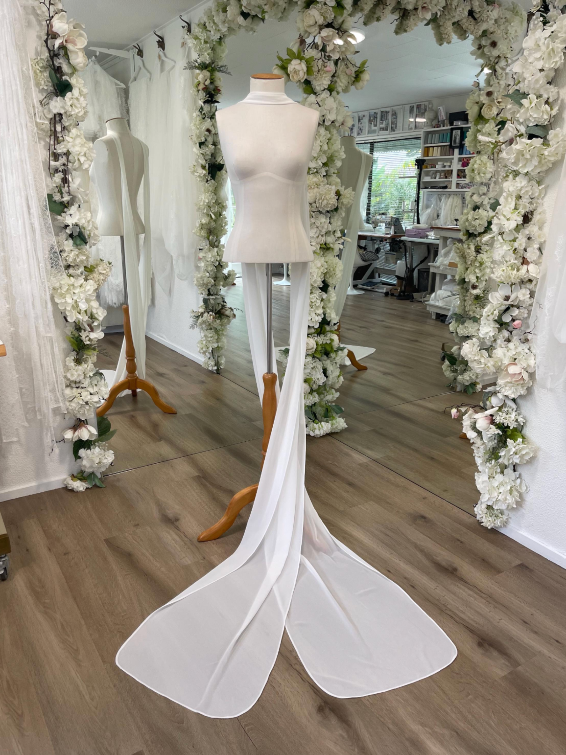Chiffon Bridal Scarf