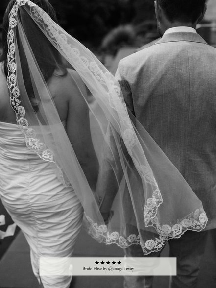 Rose Bud Lace Veil