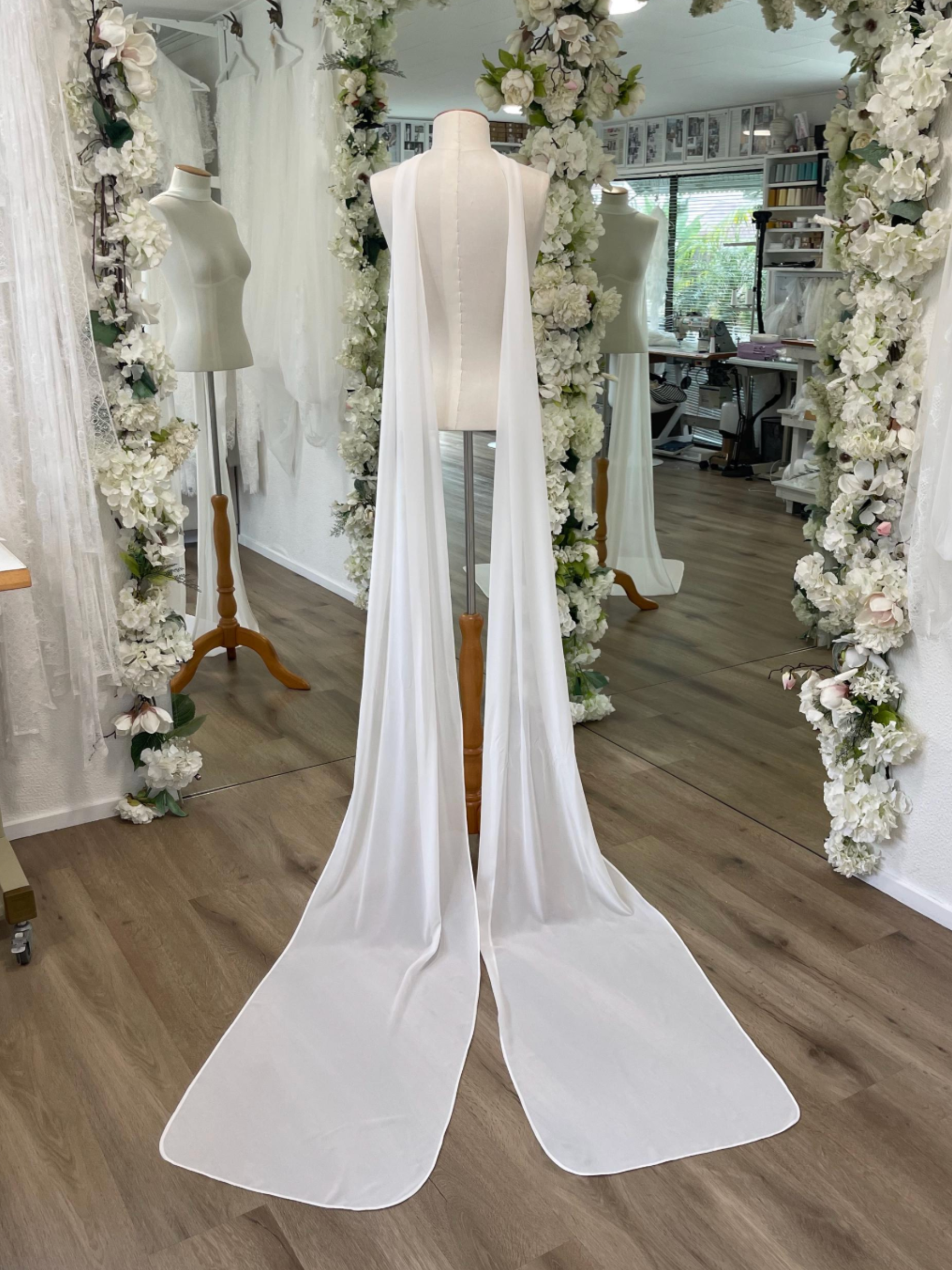 Chiffon Bridal Scarf