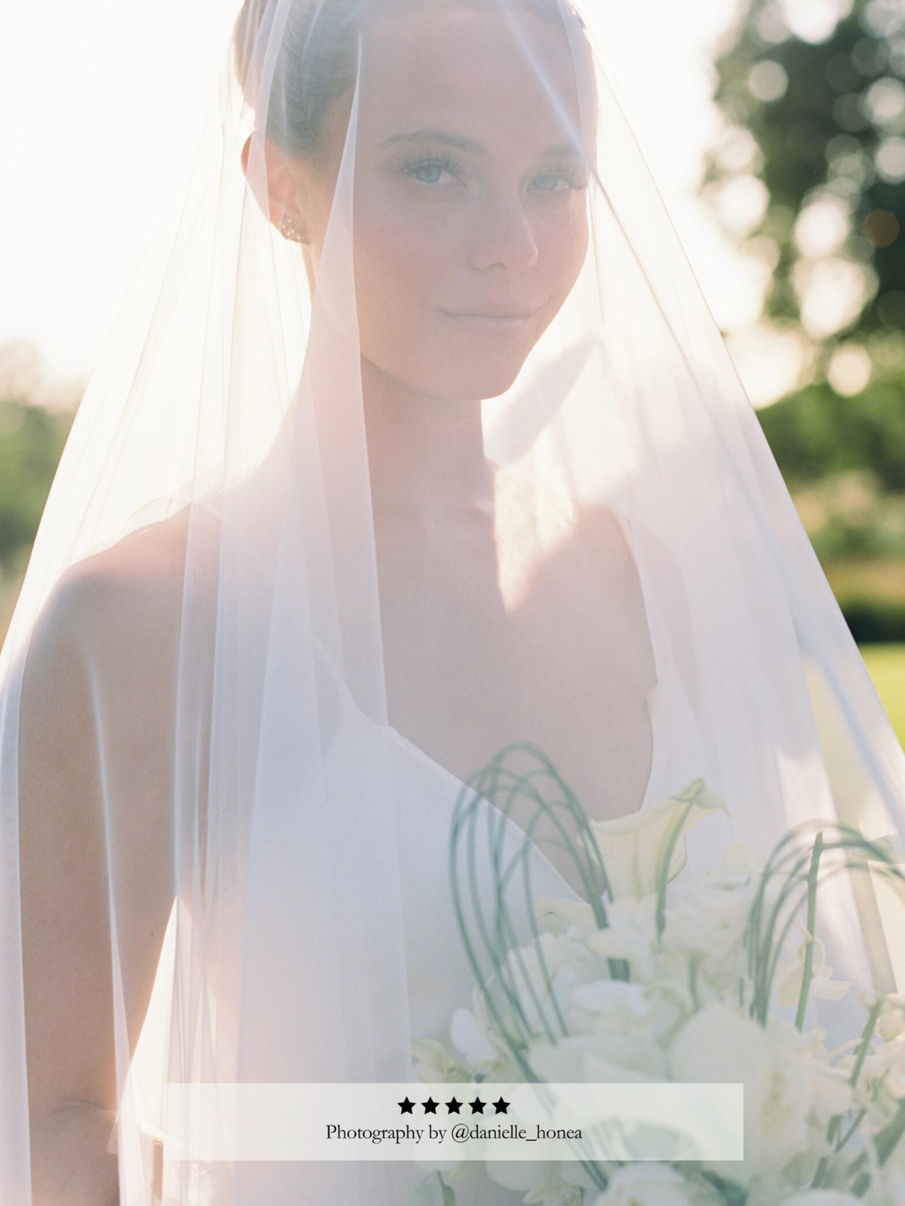 Crochet Lace on Tulle Blusher Veil