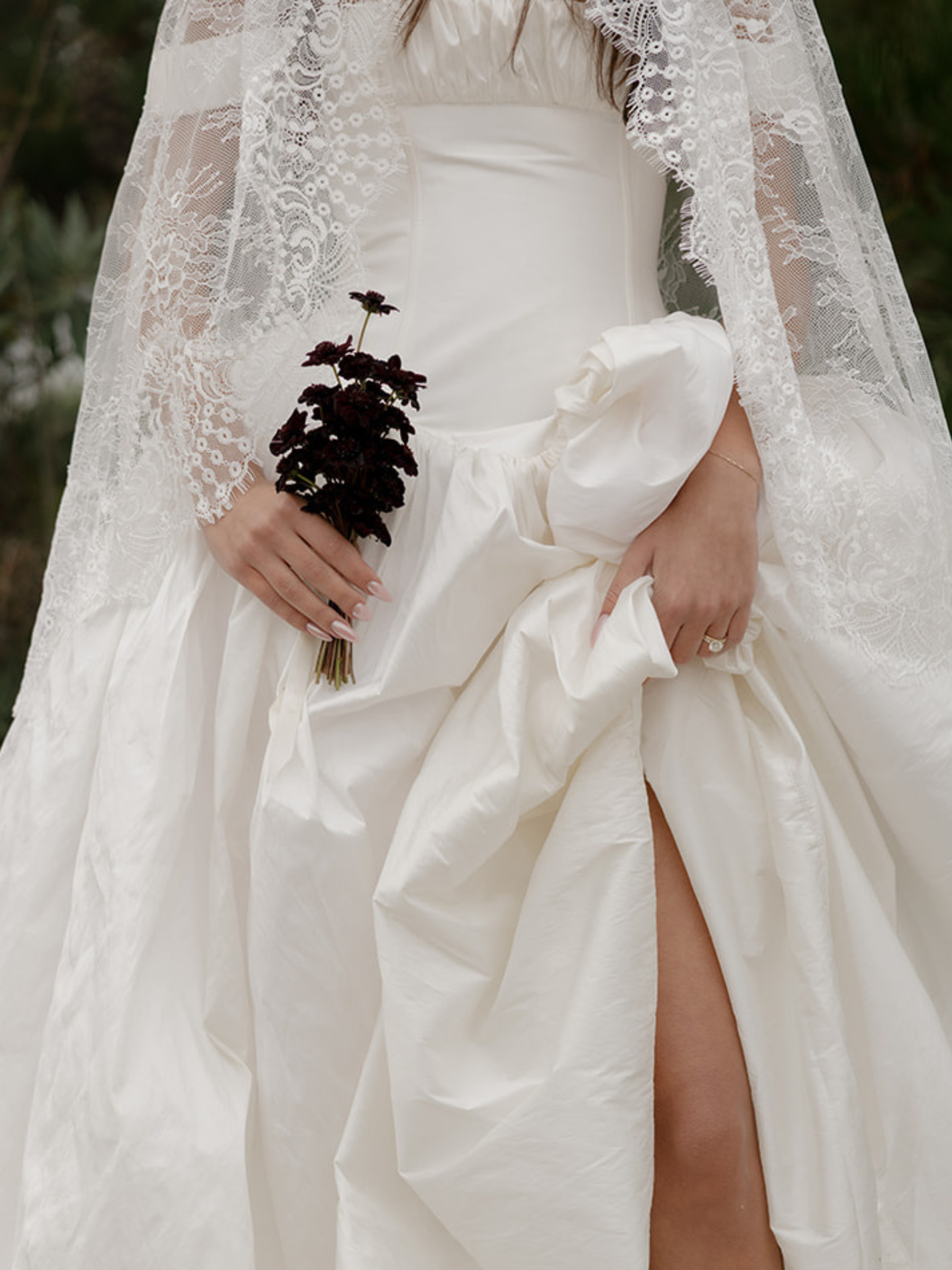 Crochet Lace on Lace Veil