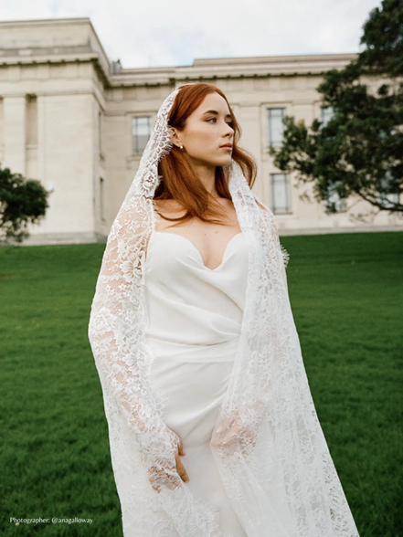 Vintage Lace Handkerchief Veil