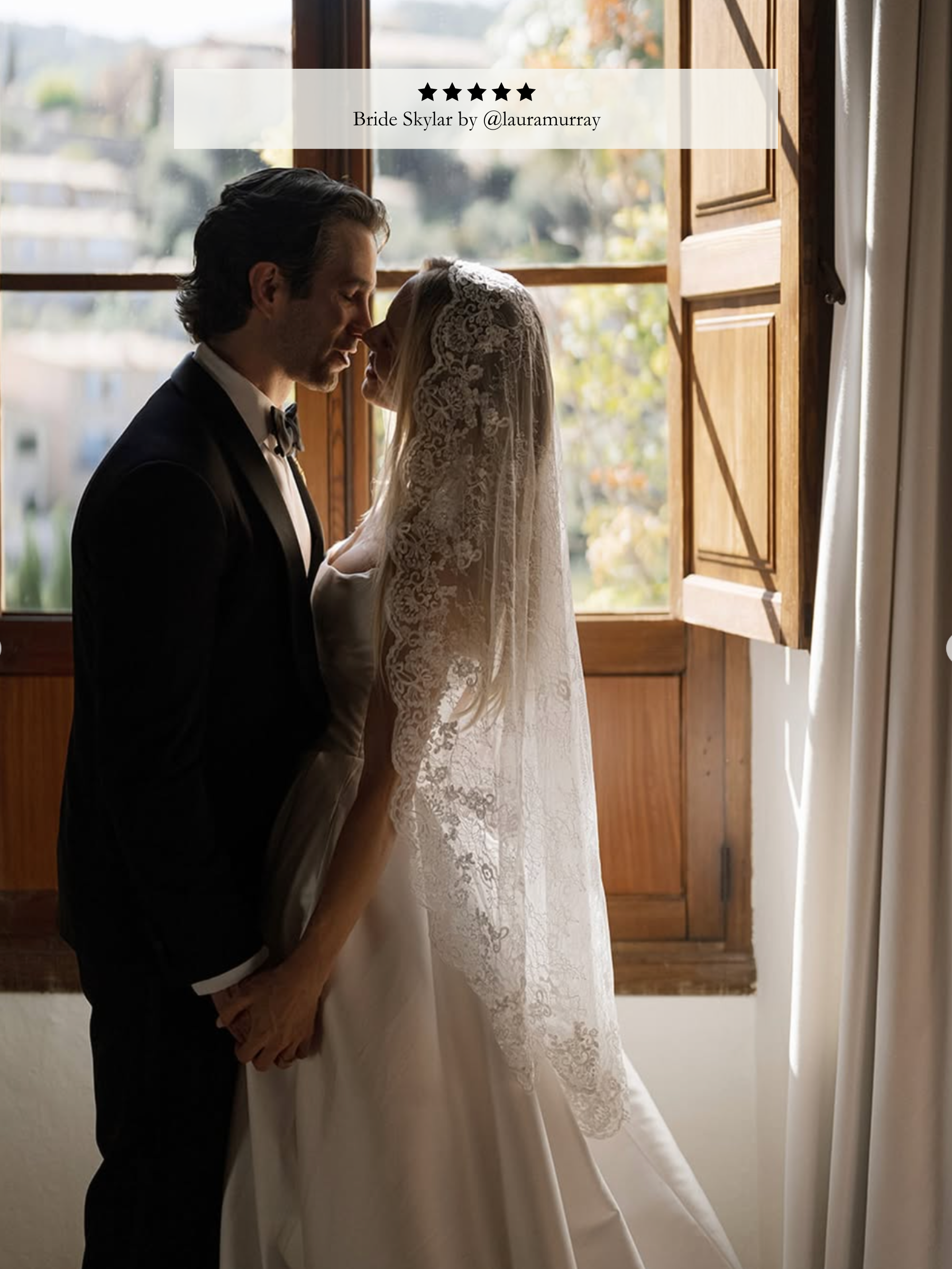 Lace on Lace Mantilla Veil