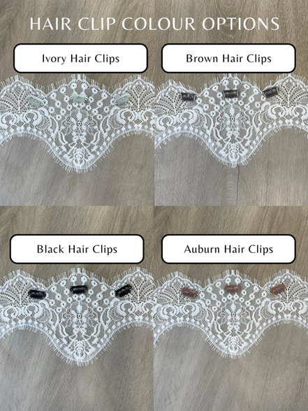 Crochet Lace on Tulle Veil