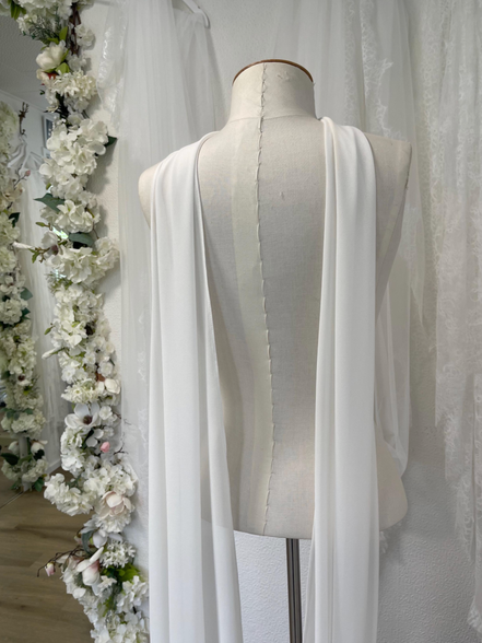 Chiffon Bridal Scarf