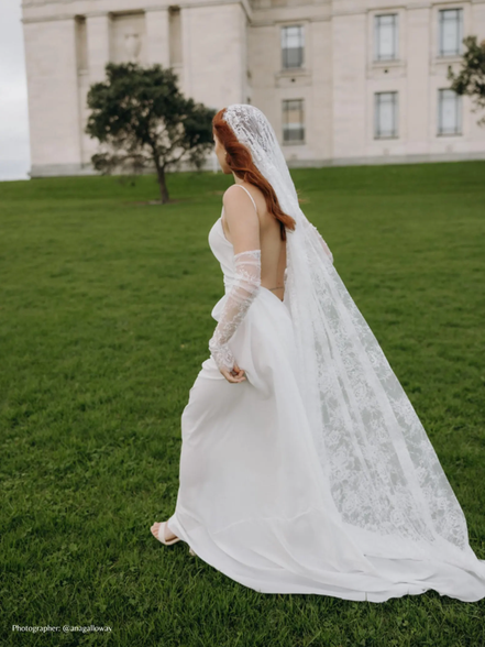 Vintage Lace Handkerchief Veil