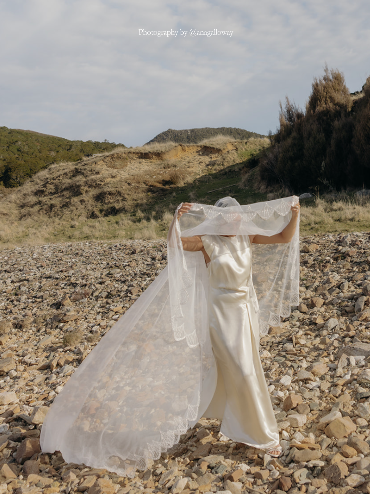 Scalloped Sequin Blusher Veil
