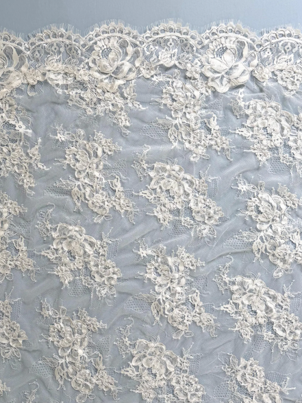 Corded Rose Lace Veil