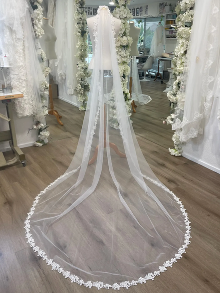 Flower Beaded Veil