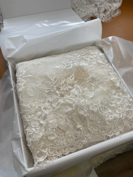 Corded Rose Lace Veil