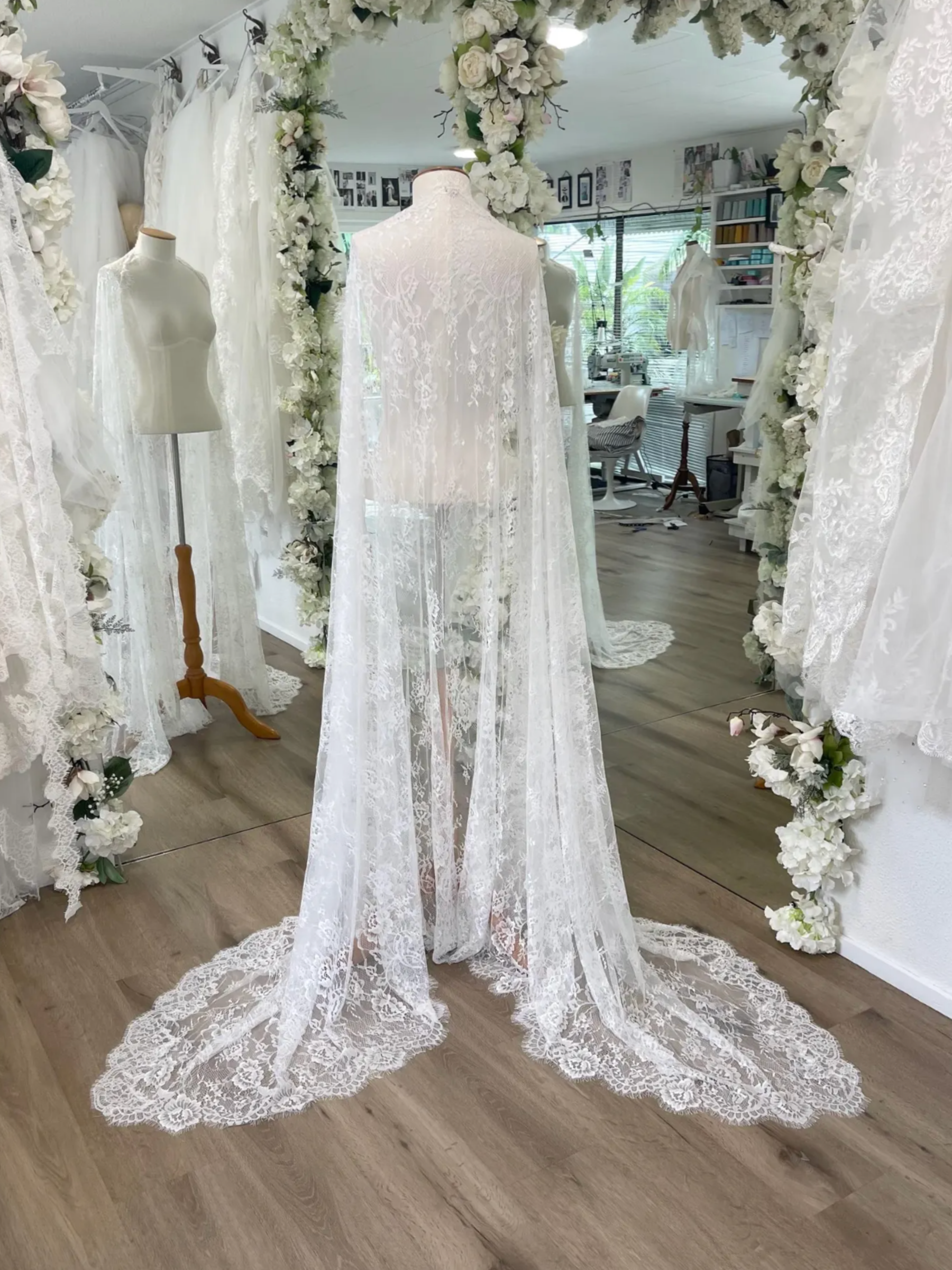 Vintage Lace Handkerchief Veil