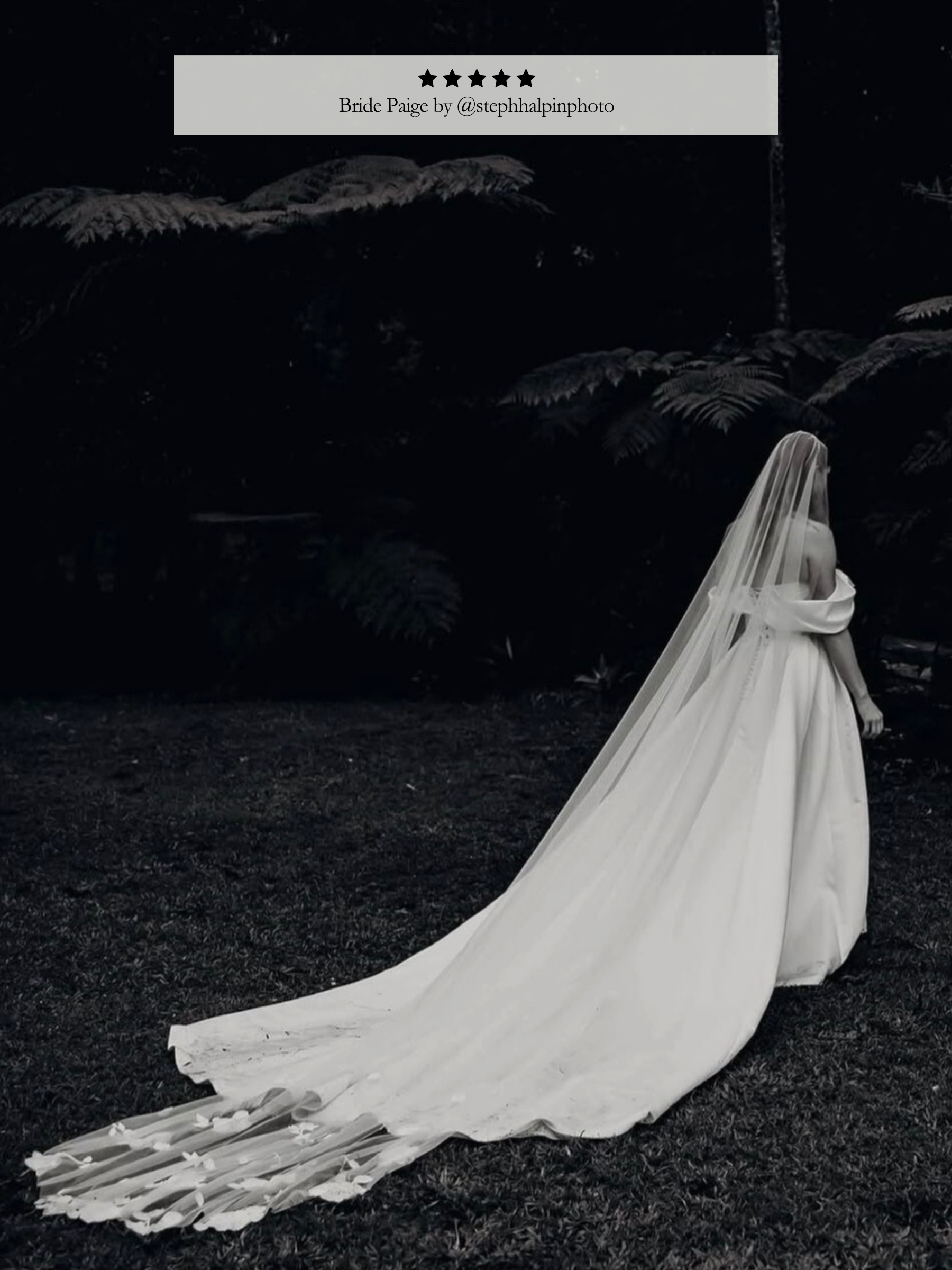 Embroidered Floral Motif Veil