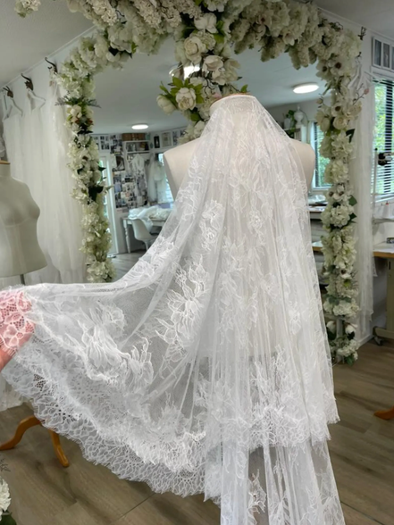 Lily Lace Blusher Veil