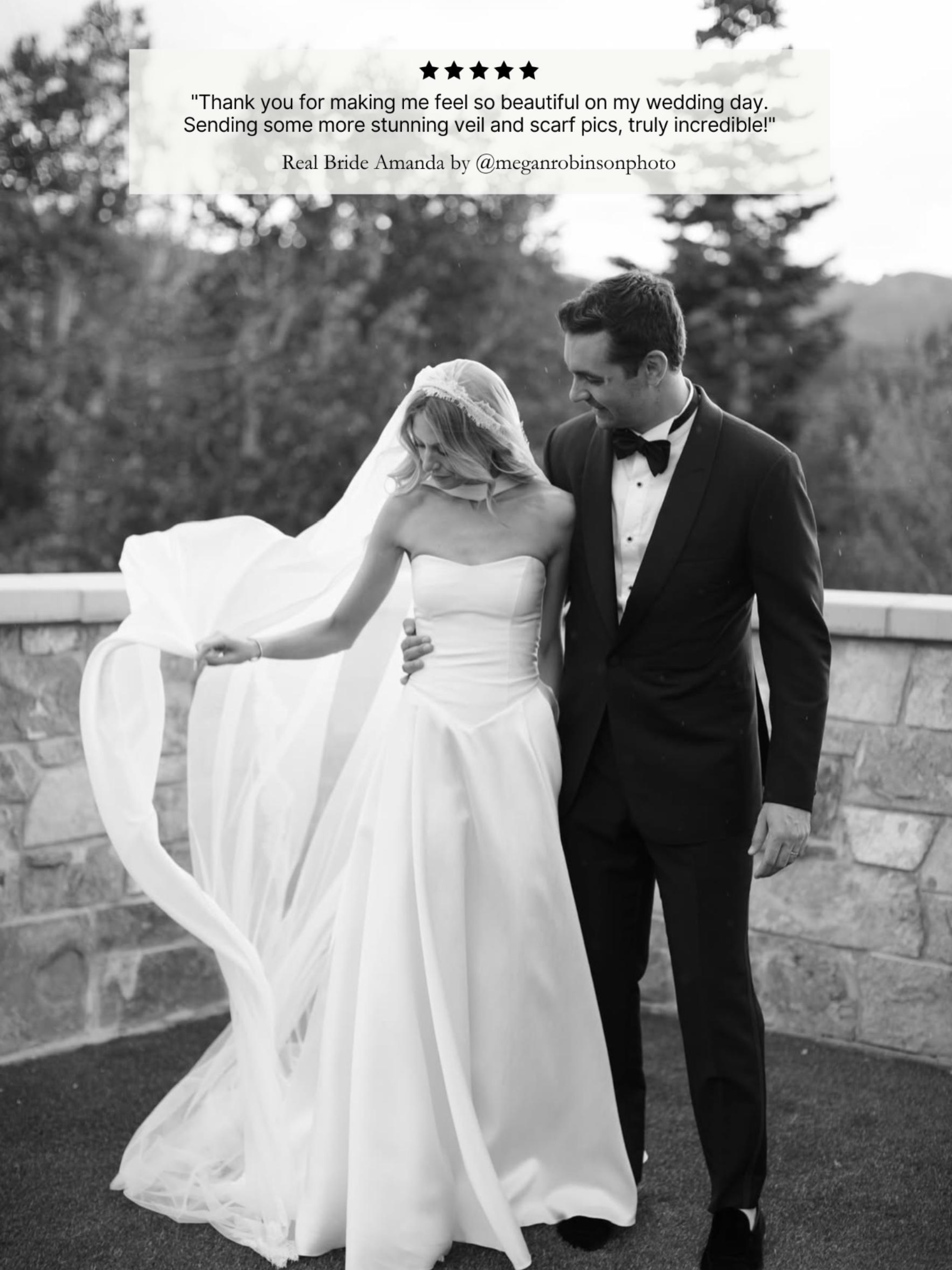 Chiffon Bridal Scarf