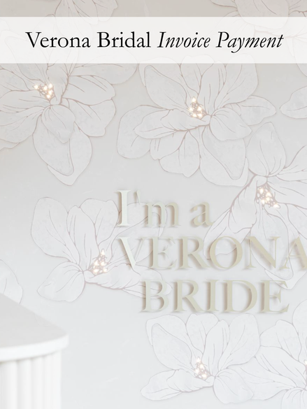 Verona Bridal Custom Invoice