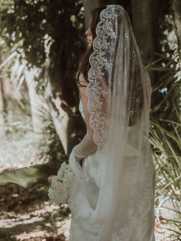 Lace on Lace Veil