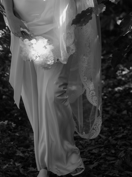 Antique Beaded Lace Mantilla Veil