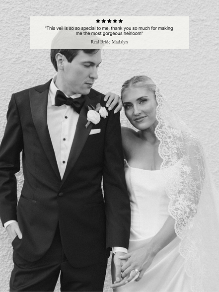 Lace on Lace Mantilla Veil