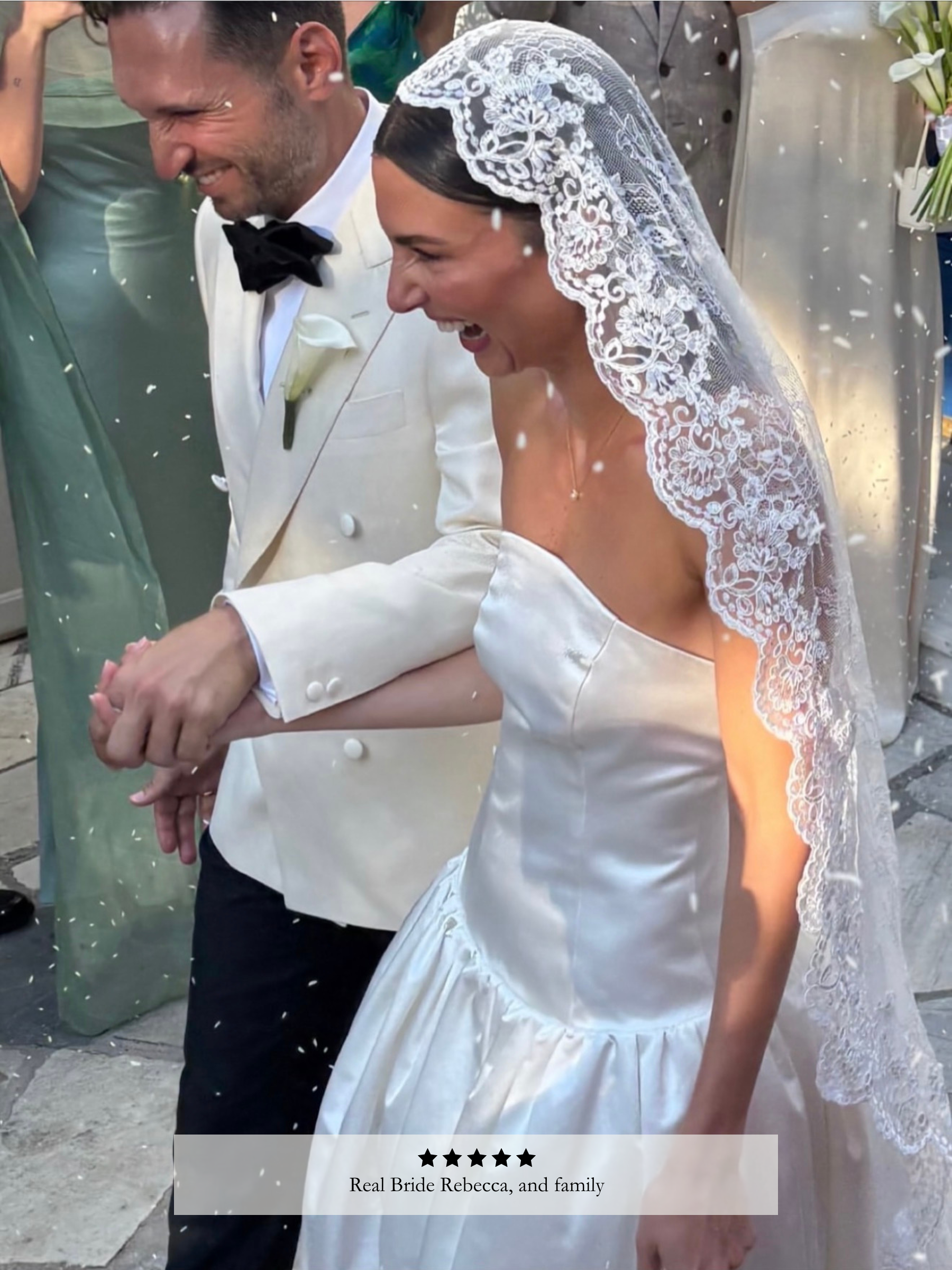 Lace on Lace Mantilla Veil