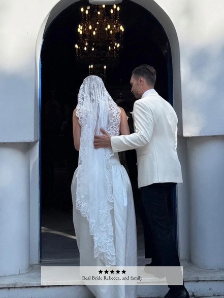 Lace on Lace Mantilla Veil