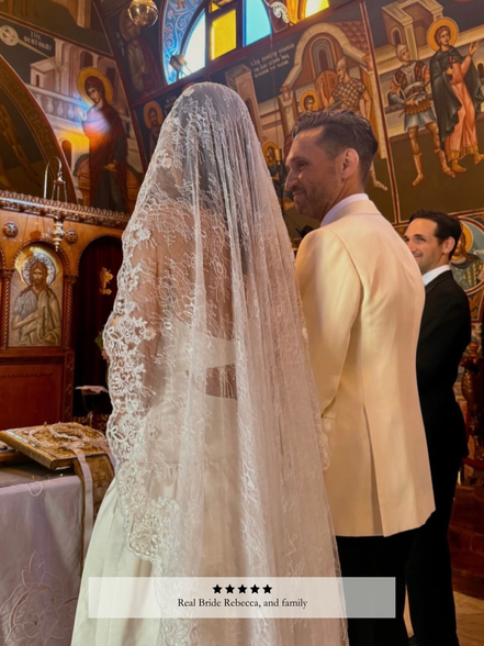 Lace on Lace Mantilla Veil