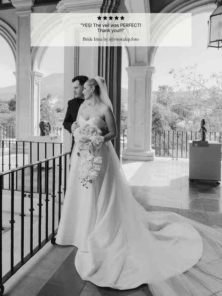 Extra Wide Tulle Blusher Veil