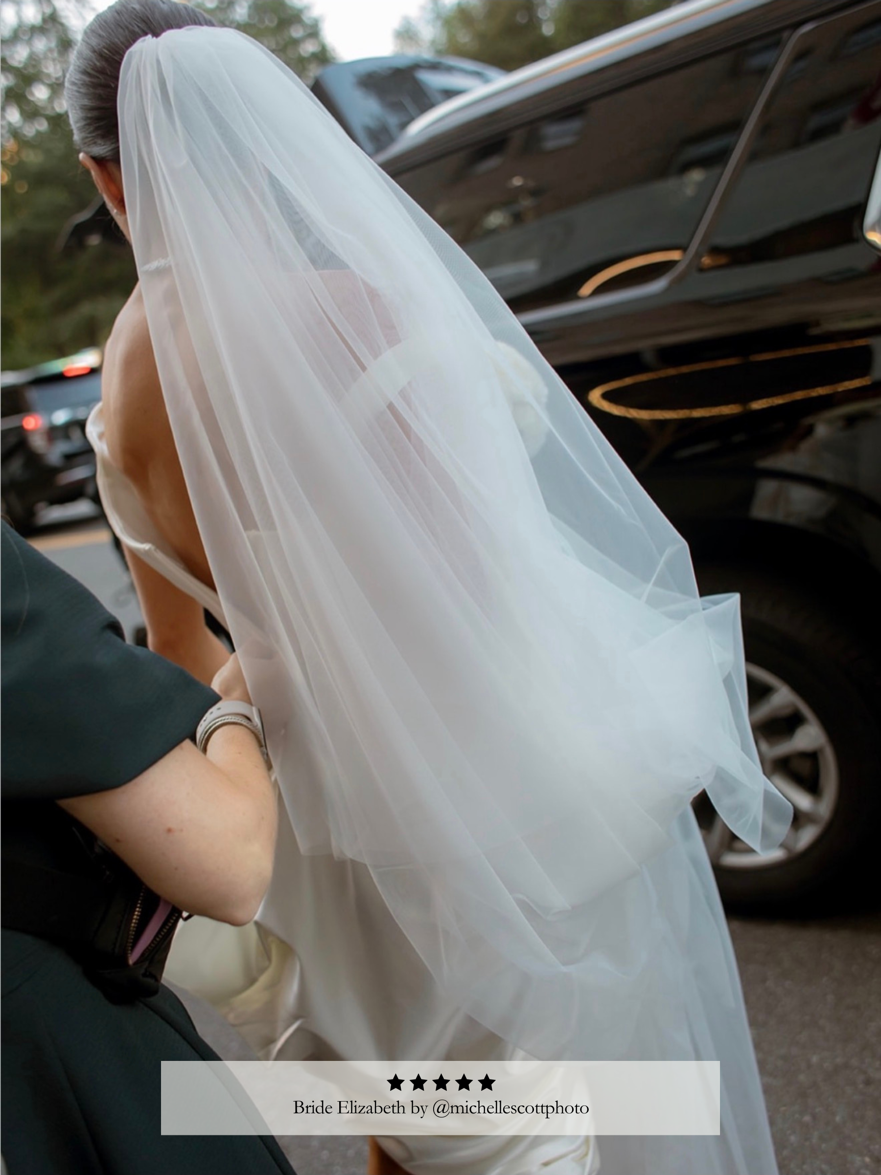 Extra Wide Tulle Blusher Veil