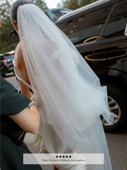 Extra Wide Tulle Blusher Veil