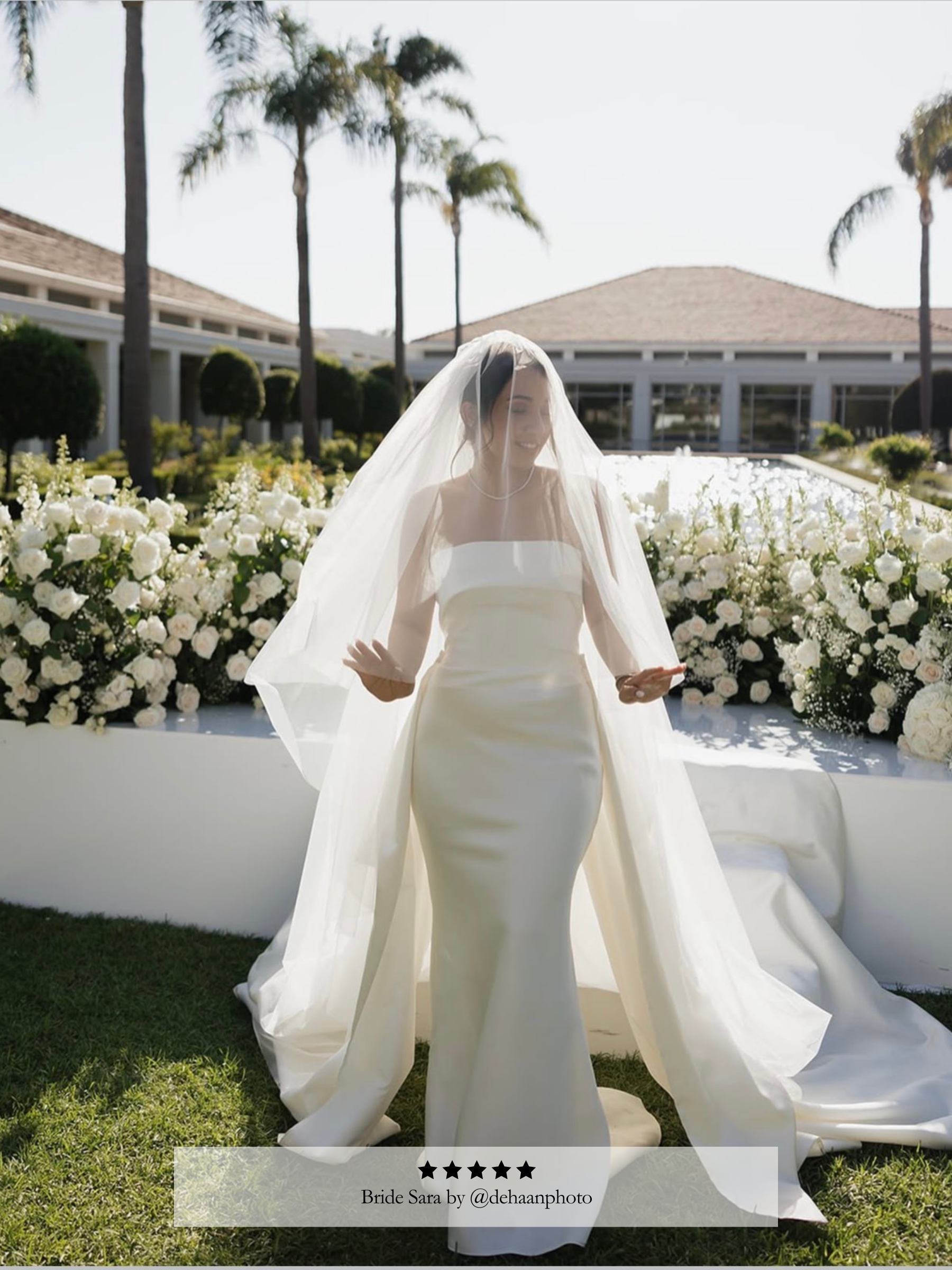Extra Wide Tulle Blusher Veil