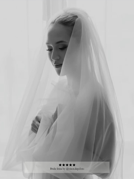 Extra Wide Tulle Blusher Veil