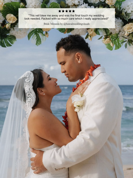 Antique Beaded Lace Veil