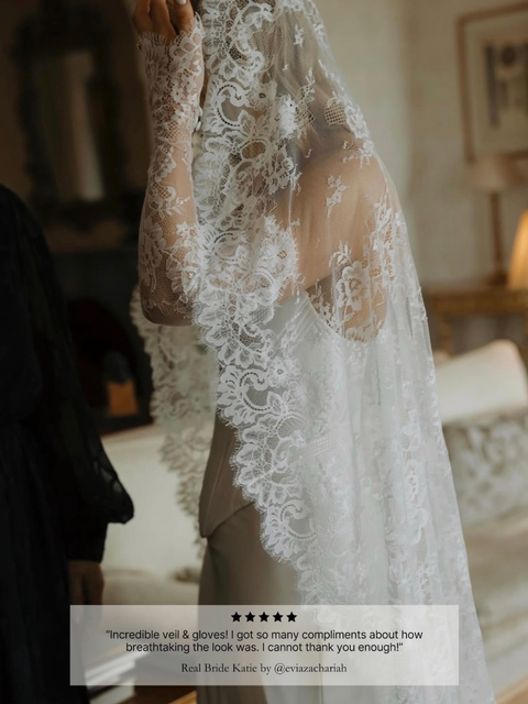Floral Full Lace Veil
