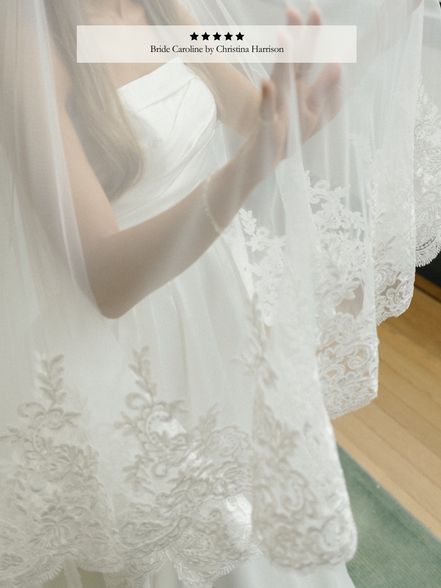 Queen Elizabeth Lace Blusher Veil