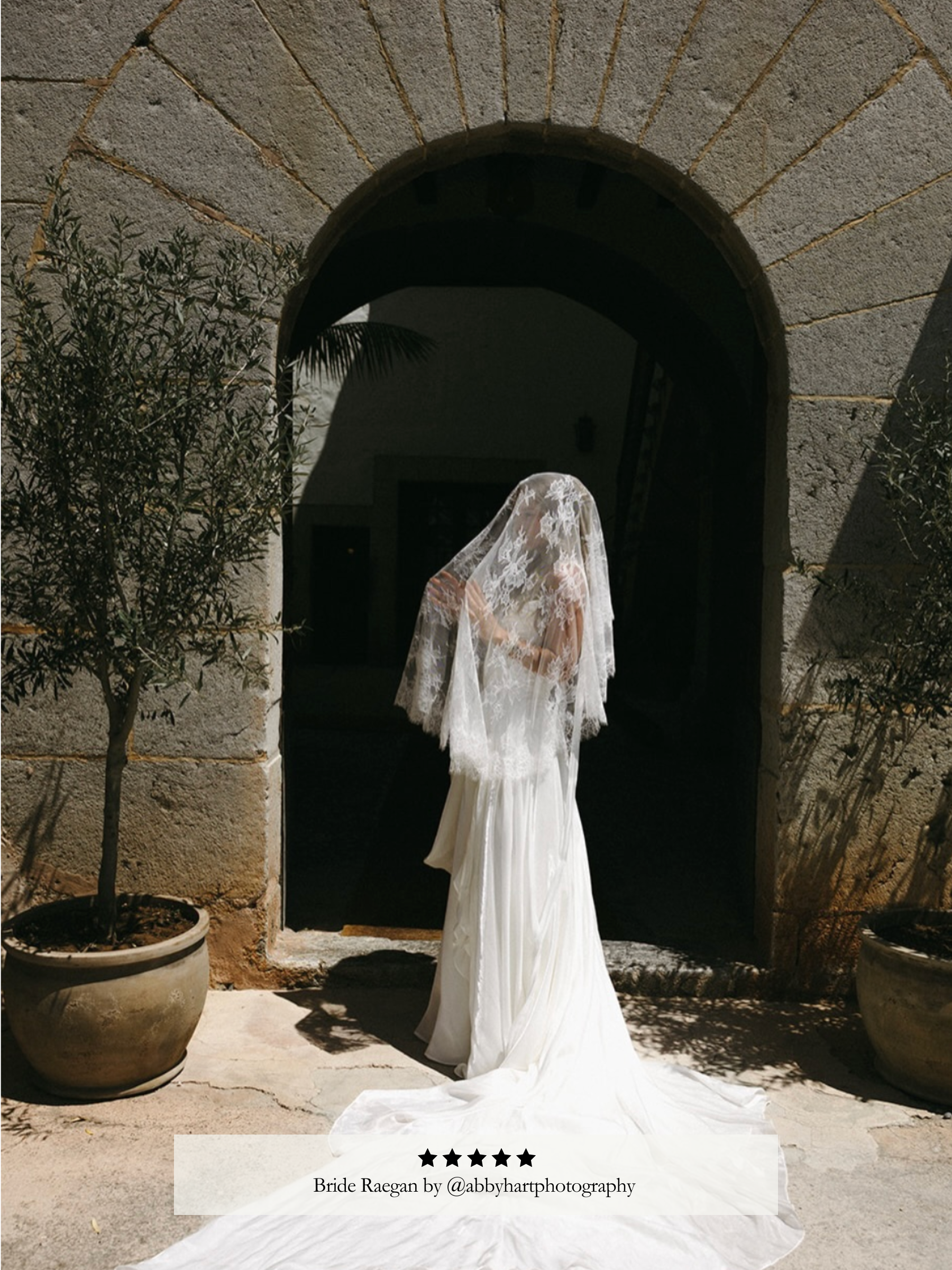 Lily Lace Blusher Veil