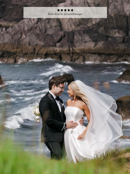 Satin Edge Blusher Veil